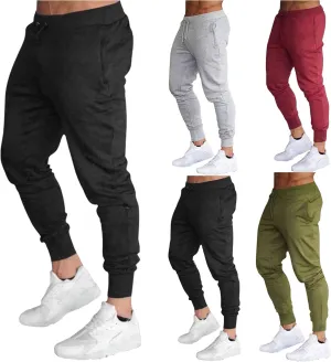 Cargo Sweatpants for Men Cargo Pants Relaxed Fit Drawstring Joggers Sweatpants for Men Workout Casual Long Trousers