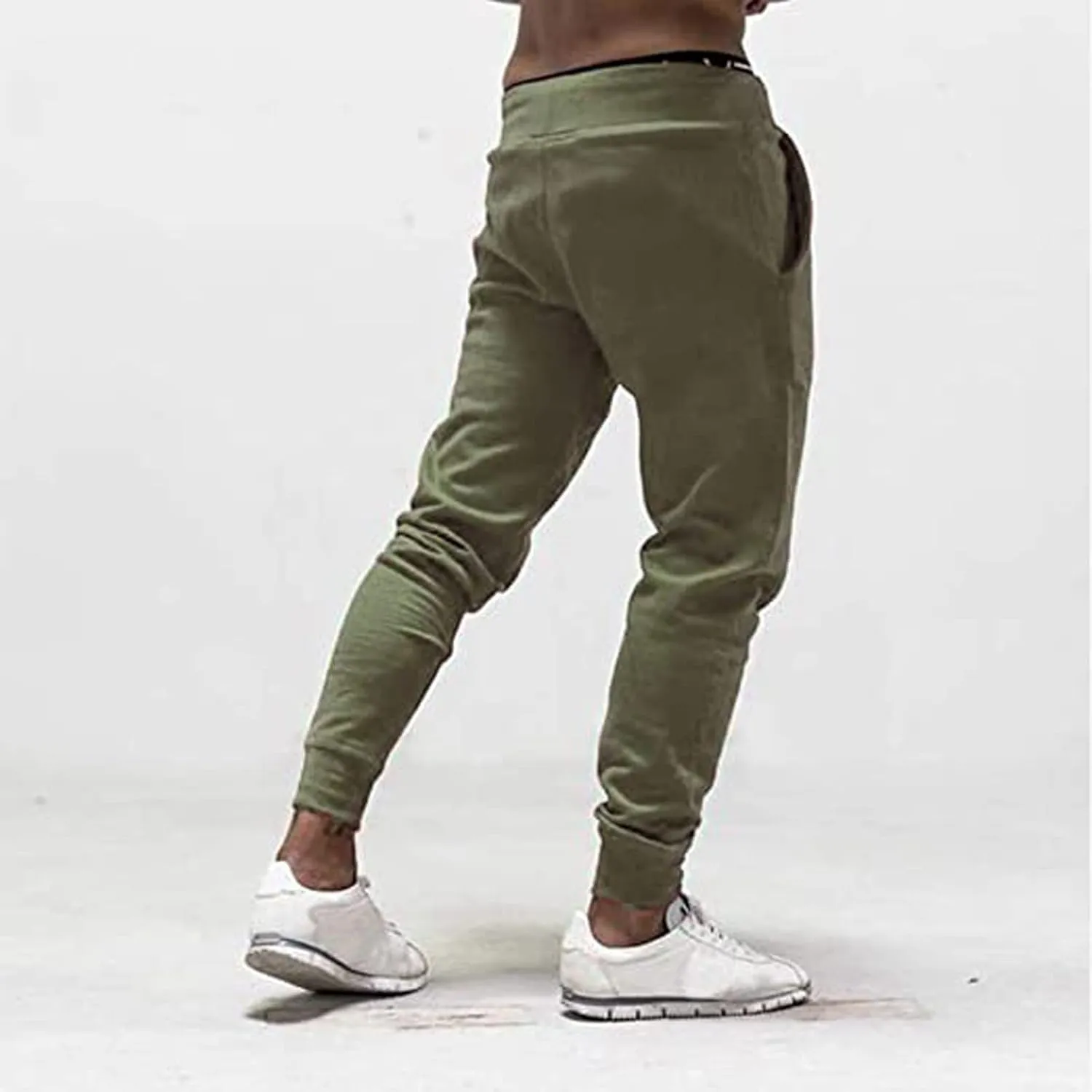 Cargo Sweatpants for Men Cargo Pants Relaxed Fit Drawstring Joggers Sweatpants for Men Workout Casual Long Trousers