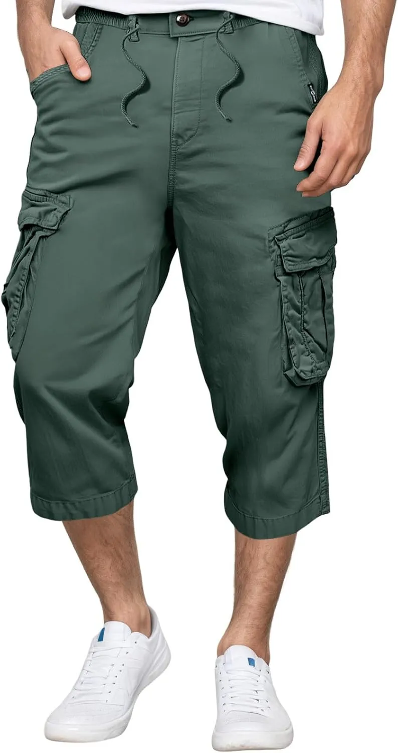 Cargo Sweatpants for Men Gym Beach Pajama Hiking Bike Athletic Stretch Yoga Basketball with Pockets Football Regular