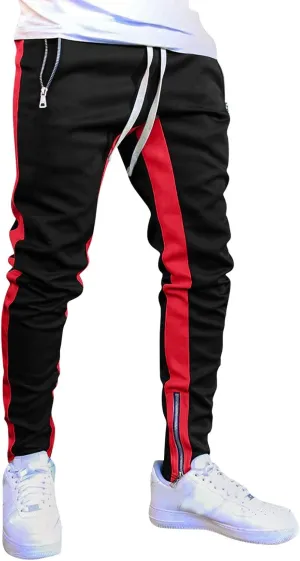 Cargo Sweatpants for Men Mens Lounge Pants Jogger Pants Slim Fit Bodybuilding Tapered Sweatpant with Pockets Running