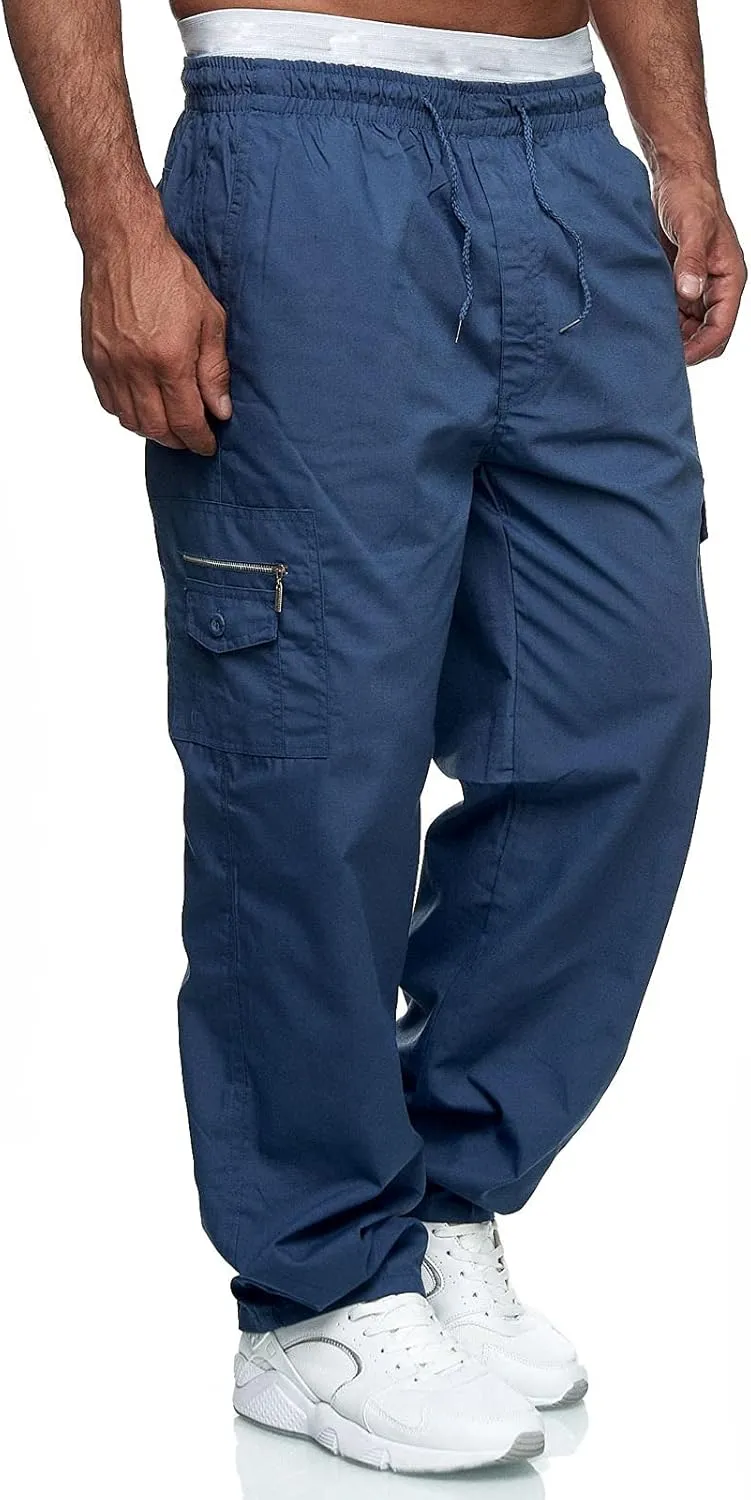 Cargo Trousers for Men Casual Gym Cargo Sweatpants Heavyweight Fleece Active Gym Workout Sweat Pants Men's Sweatpants