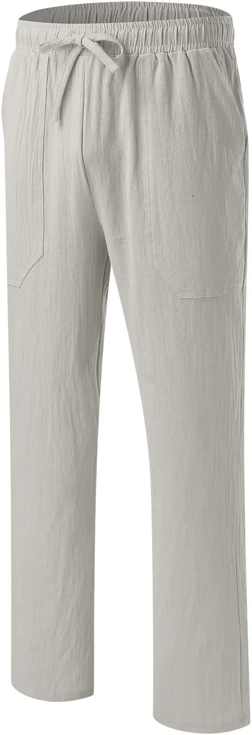 Cargo Trousers for Men Gym Running Workout Pants Athletic Drawstring Joggers Sweatpants Trousers Men's Heavyweight