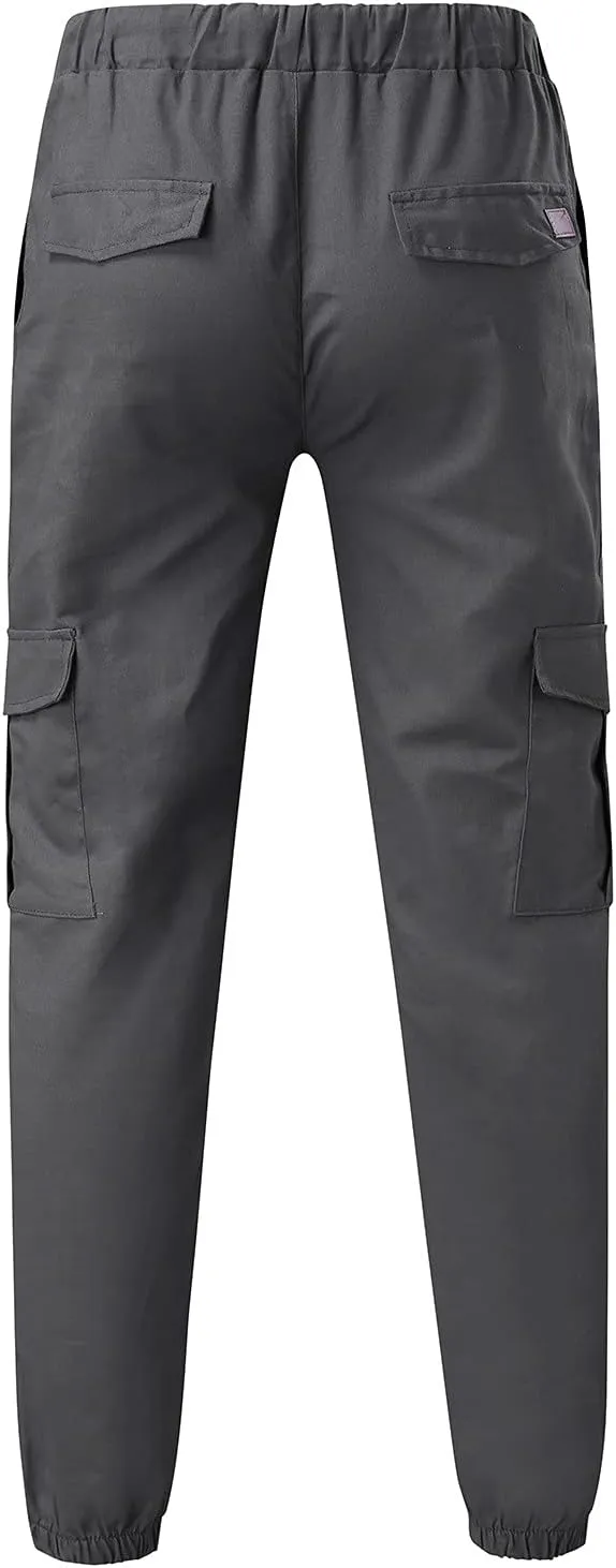 Cargo Trousers for Men Long Track Pants with Pockets Mens Sweatpants Relaxed Fit Stretch Drawstring Pocket Sweatpants