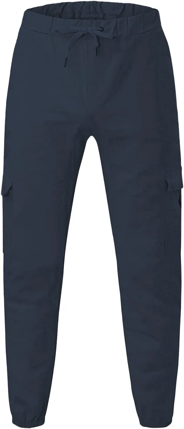 Cargo Trousers for Men Long Track Pants with Pockets Mens Sweatpants Relaxed Fit Stretch Drawstring Pocket Sweatpants