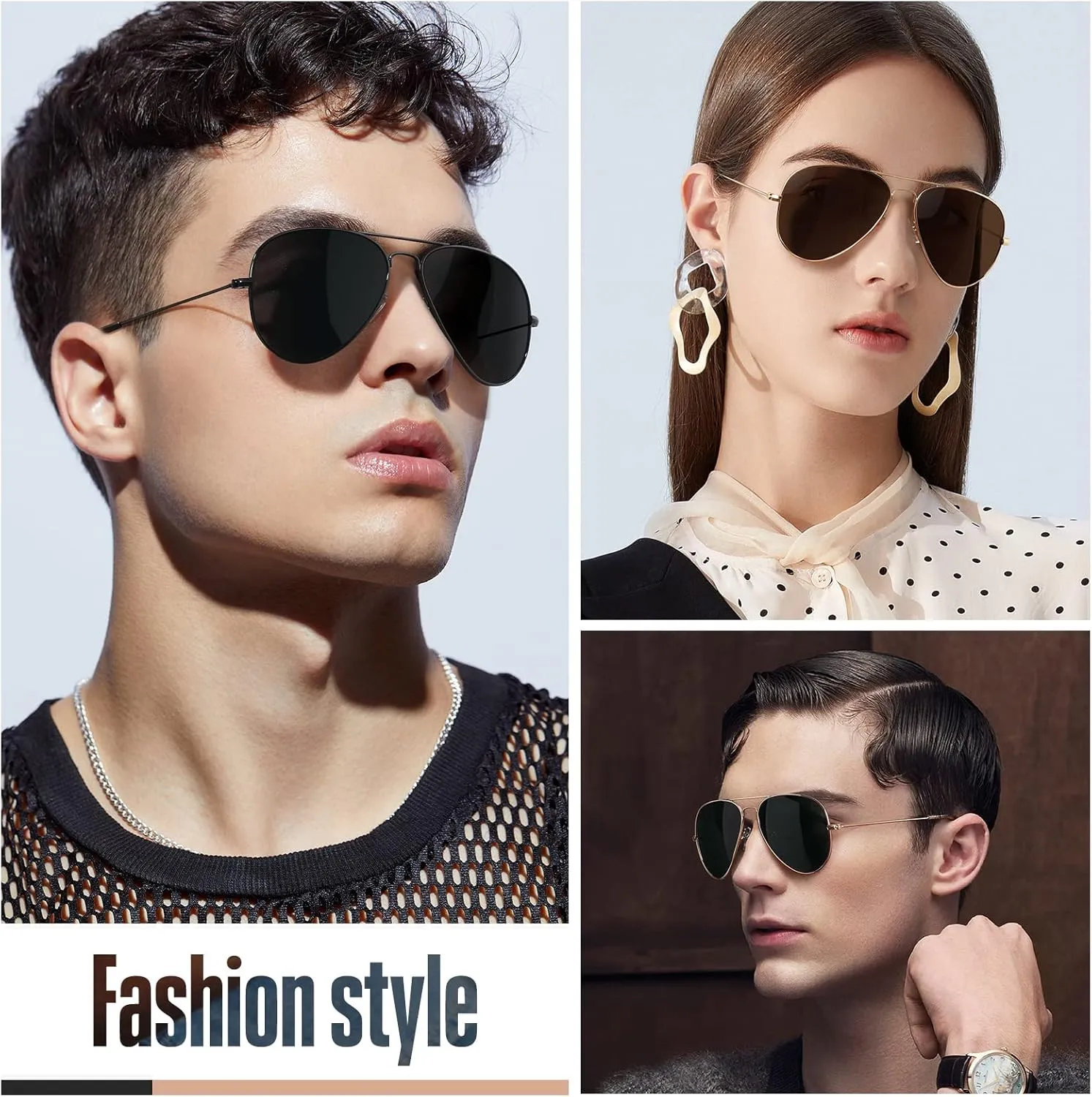 Classic Aviator Sunglasses for Men Womens Driving Polarized Sunglasses