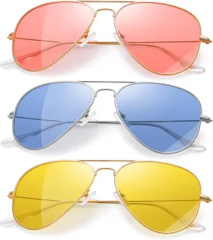 Classic Aviator Sunglasses for Men Womens Driving Polarized Sunglasses