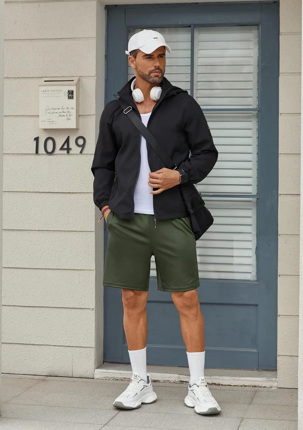 COOFANDY Men's Gym Workout Shorts 7 Inch Stretch Athletic Shorts Lightweight Running Training Short Pants with Pockets