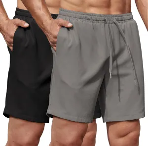 COOFANDY Men's Gym Workout Shorts 8 Inch Quick Dry Athletic Shorts Lightweight Drawstring Running Shorts