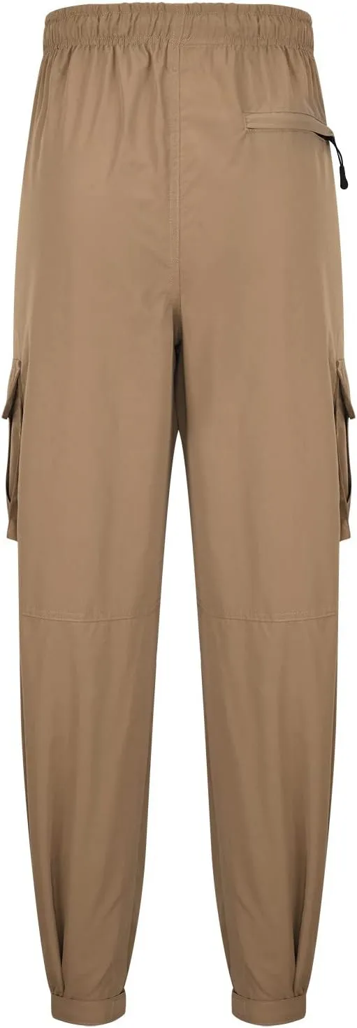 Cotton Men's Cargo Jogger Pants Elastic Multi Pockets Relax Drawstring Outdoor Daily Hiking Camping Activewear Travel