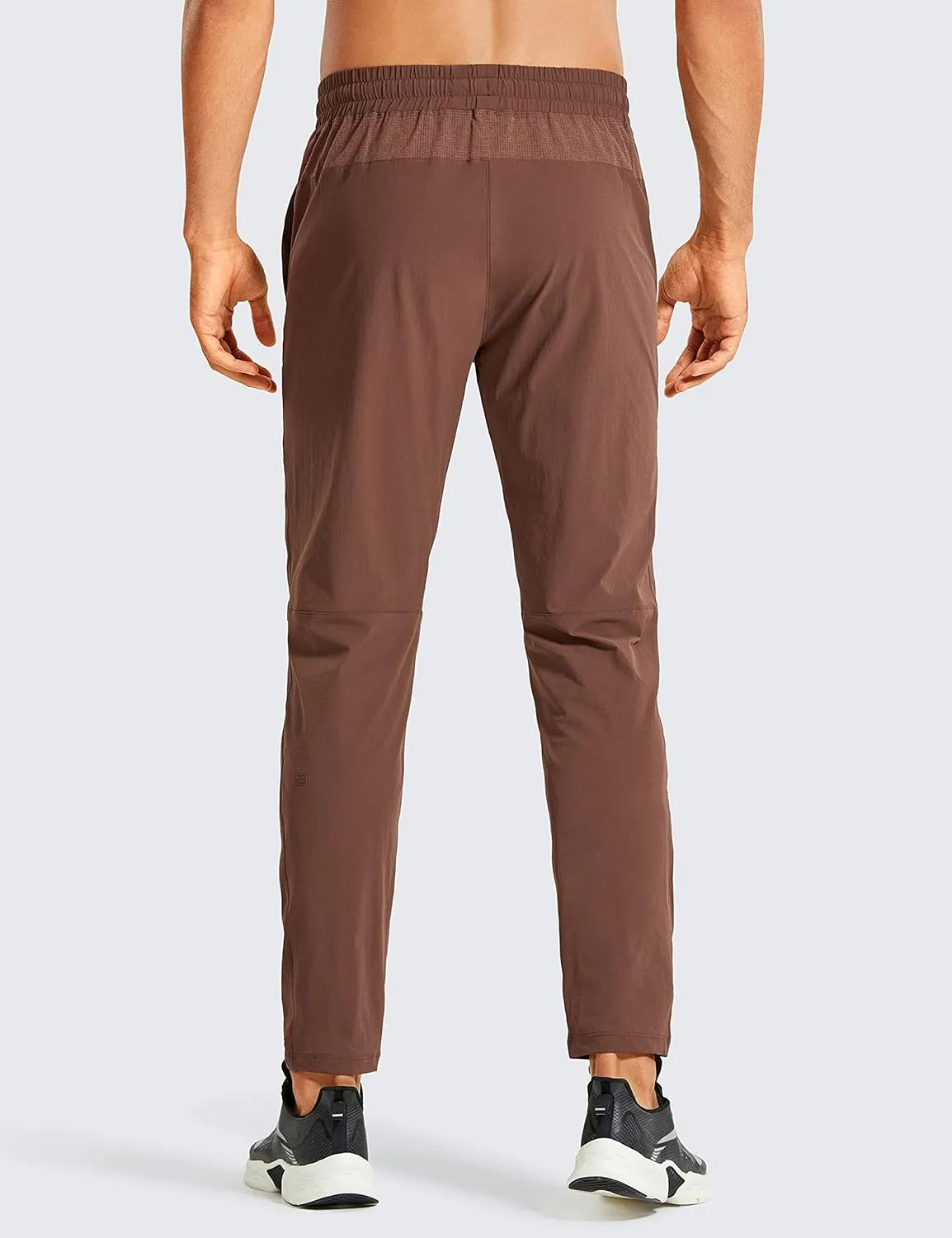 CRZ YOGA Men's Stretch Athletic Pants - 30'' Slim Fit Elastic Waist Workout Running Gym Track Pant with Pockets