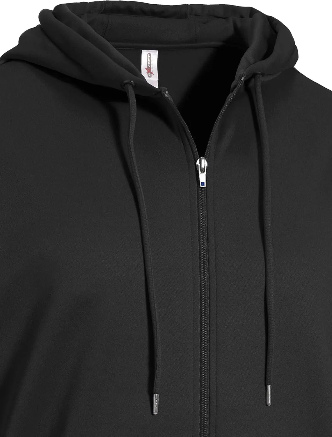 Expert Brand Men's Activewear Performance Fleece Tec Full Zip Hoodie