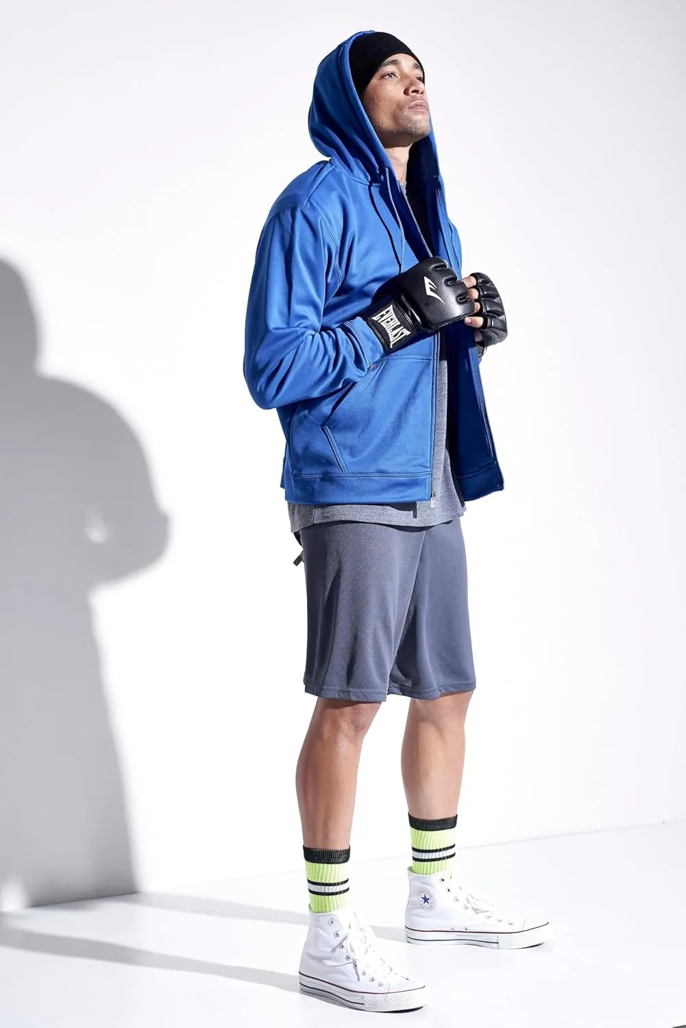 Expert Brand Men's Activewear Performance Fleece Tec Full Zip Hoodie