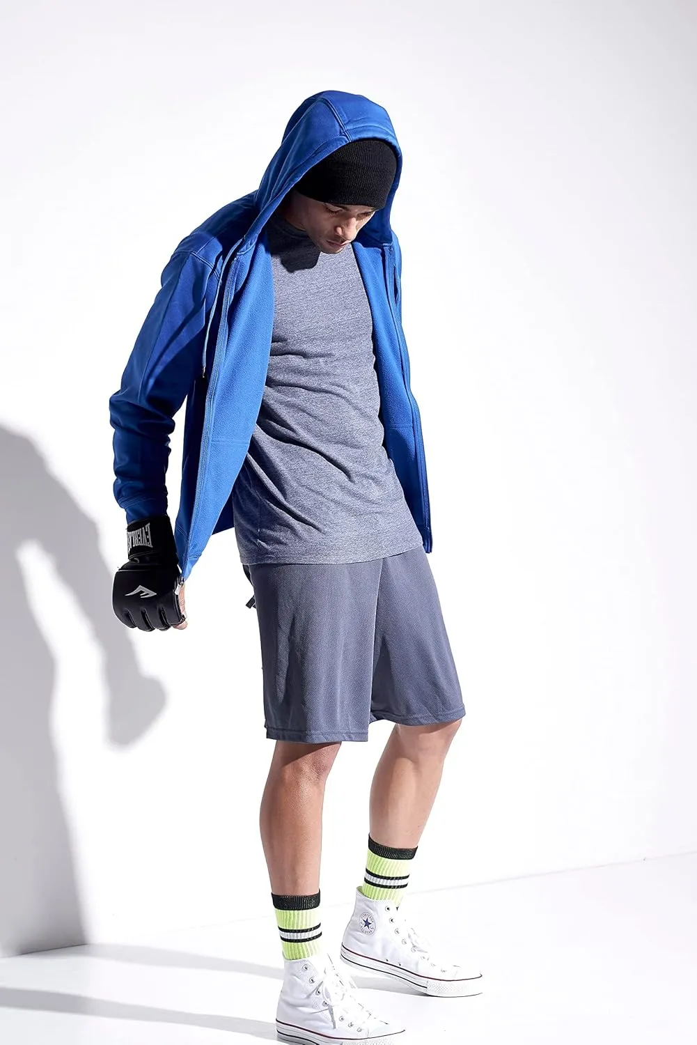 Expert Brand Men's Activewear Performance Fleece Tec Full Zip Hoodie