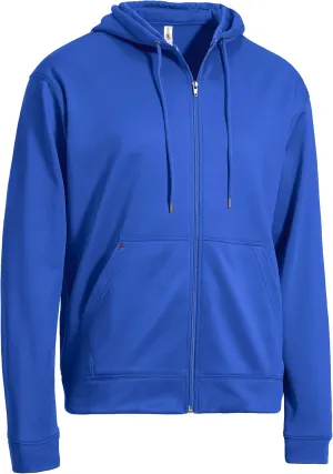 Expert Brand Men's Activewear Performance Fleece Tec Full Zip Hoodie