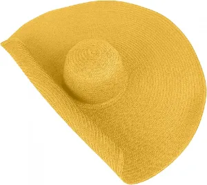 Fashion Oversized Brim Sun Hat Beach Anti-UV Sun Protection Cap Hat UPF 50  Wide Coverage Straw Caps