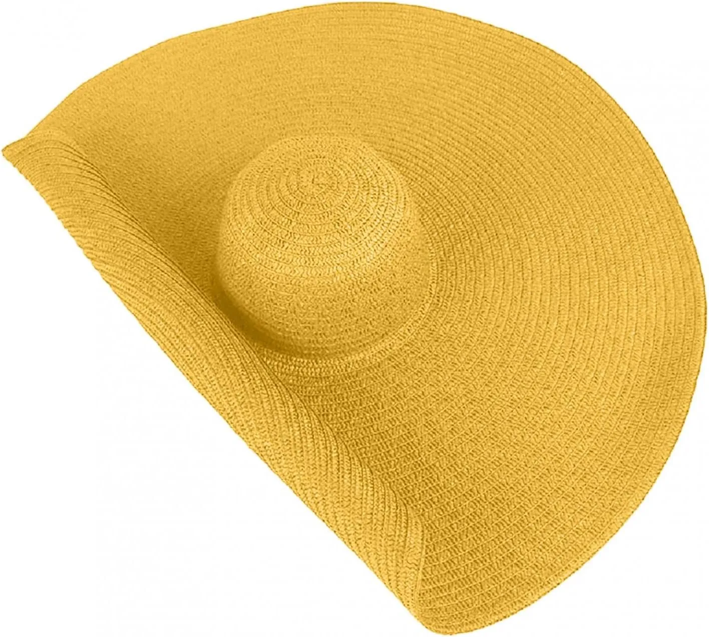 Fashion Oversized Brim Sun Hat Beach Anti-UV Sun Protection Cap Hat UPF 50  Wide Coverage Straw Caps
