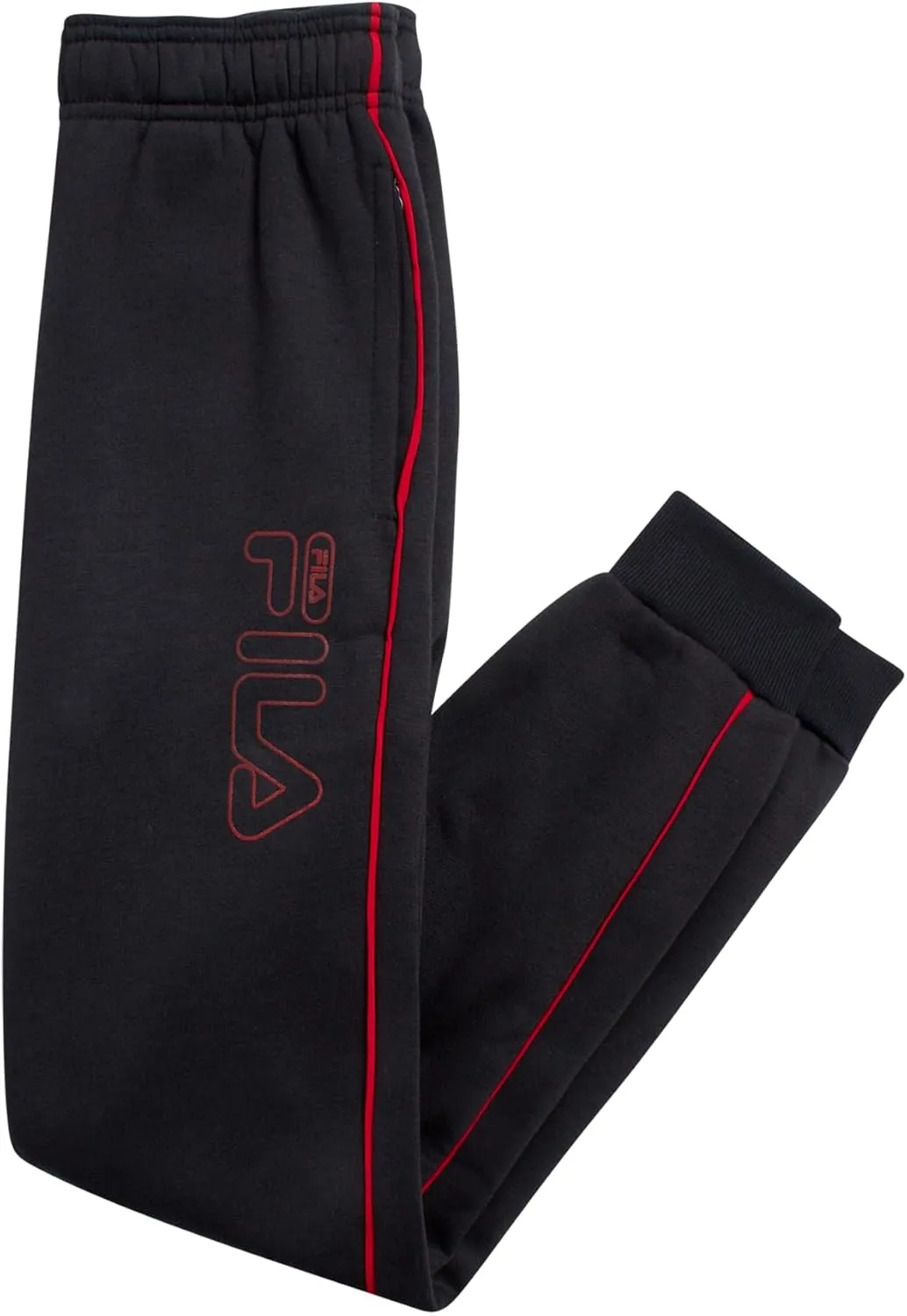 Fila Boys' Active Sweatpants - Performance Fleece Athletic Jogger Sweatpants - Activewear Pants for Boys (S-XL)