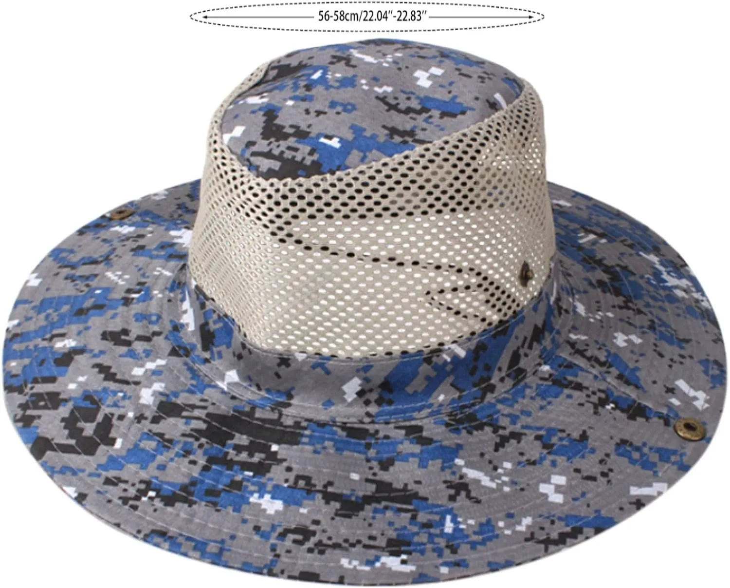 Fishing Cap, UPF50  Wide Brim Sun Hat for Men Women, UV Protection Hiking Beach Bucket Hats Summer Safari Hat