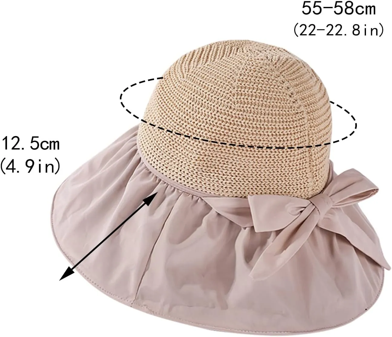 Foldable Sun Hats for Women Short Brim Fedora Classic Summer Beach Sun Hat Womens Straw Hat Floppy Hats