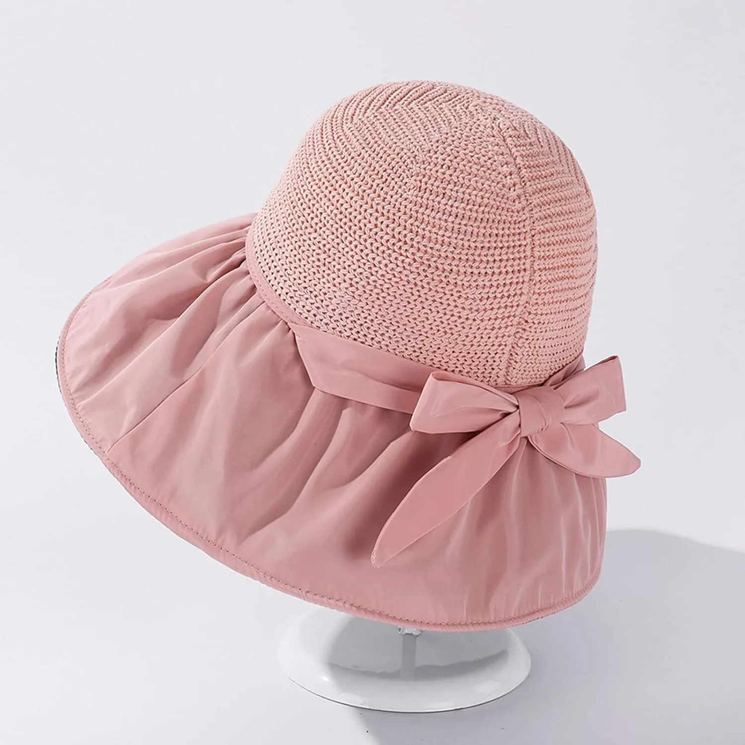 Foldable Sun Hats for Women Short Brim Fedora Classic Summer Beach Sun Hat Womens Straw Hat Floppy Hats