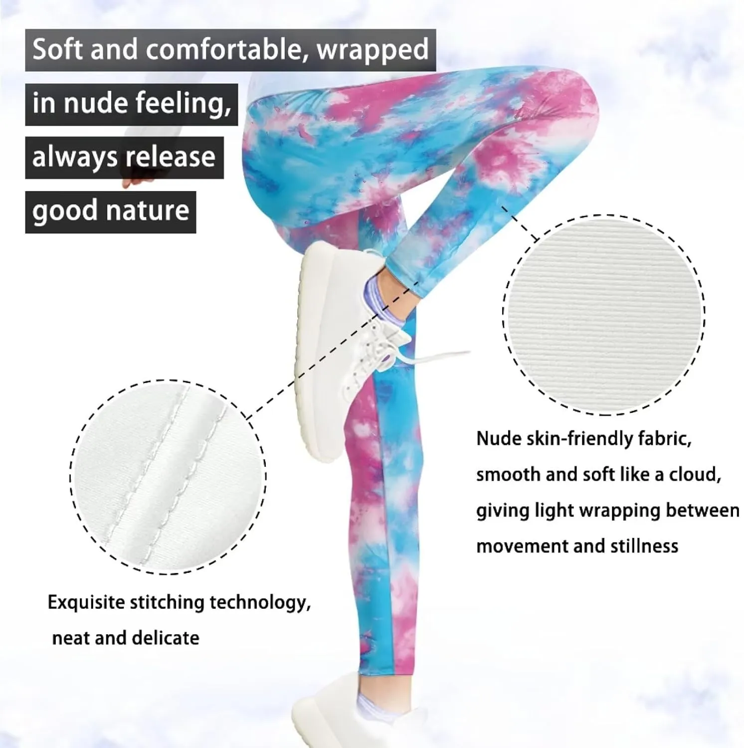 Girls Leggings Full Length Activewear Leggings Stretch Tummy Control Yoga Pants Girls and Toddlers' Leggings