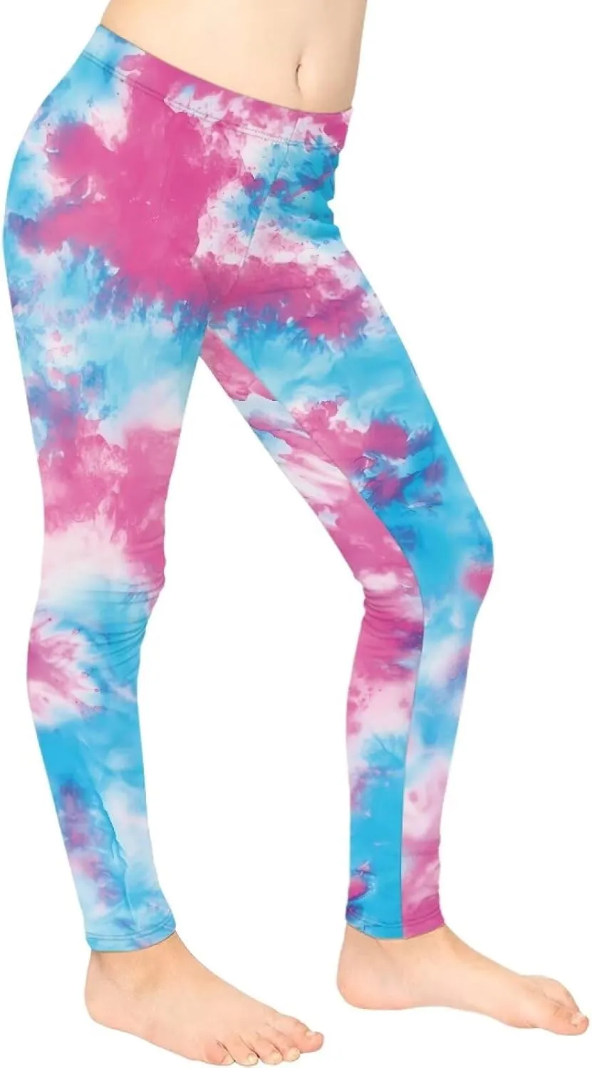Girls Leggings Full Length Activewear Leggings Stretch Tummy Control Yoga Pants Girls and Toddlers' Leggings