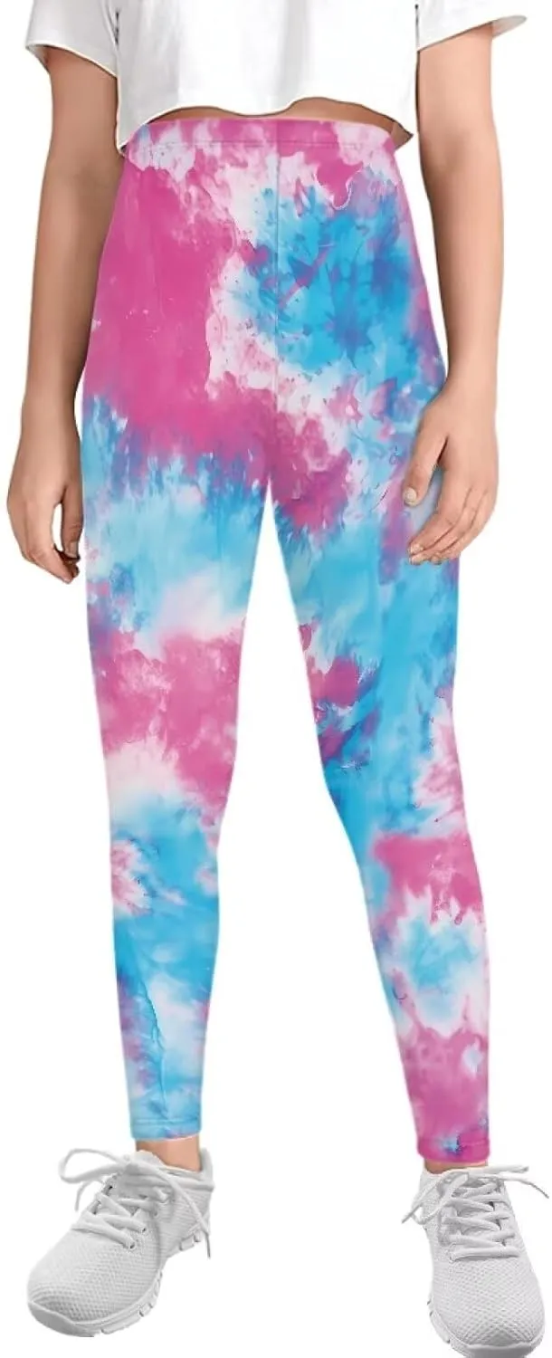 Girls Leggings Full Length Activewear Leggings Stretch Tummy Control Yoga Pants Girls and Toddlers' Leggings