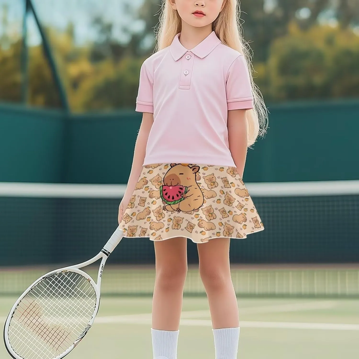 Girls Skirts with Shorts Athletic Tennis Skorts UPF50  Quickly Dry Activewear for Teens Kids Performance Tennis