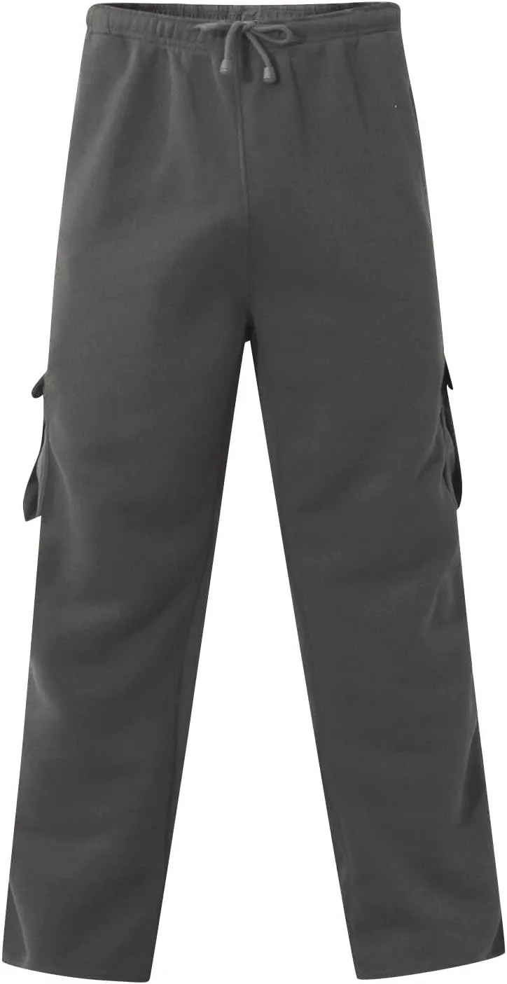 GOFULY Men Cargo Pants with Pockets Stretch Drawstring Elastic Waist Sweatpants Tall Regular Fit Pants Tall Joggers Trousers