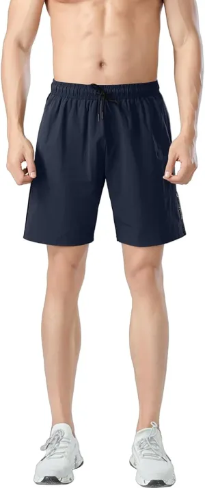 Gym Shorts Men Loose-Fit Quick Dry Lightweight Running Workout Athletic Casual Shorts with Pockets