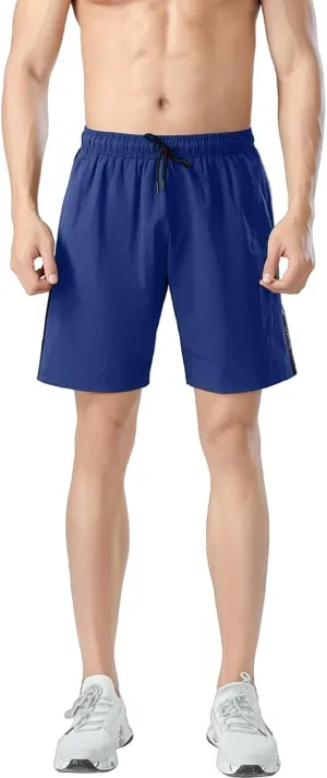 Gym Shorts Men Loose-Fit Quick Dry Lightweight Running Workout Athletic Casual Shorts with Pockets