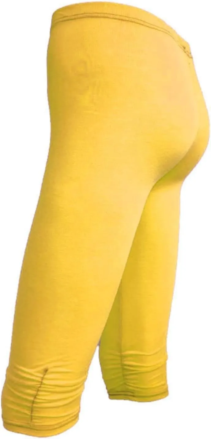High Waisted Pants for Women Pleated Bottoms Tight Stretch Seven Minute Pants Women's Butt Lifting Leggings for