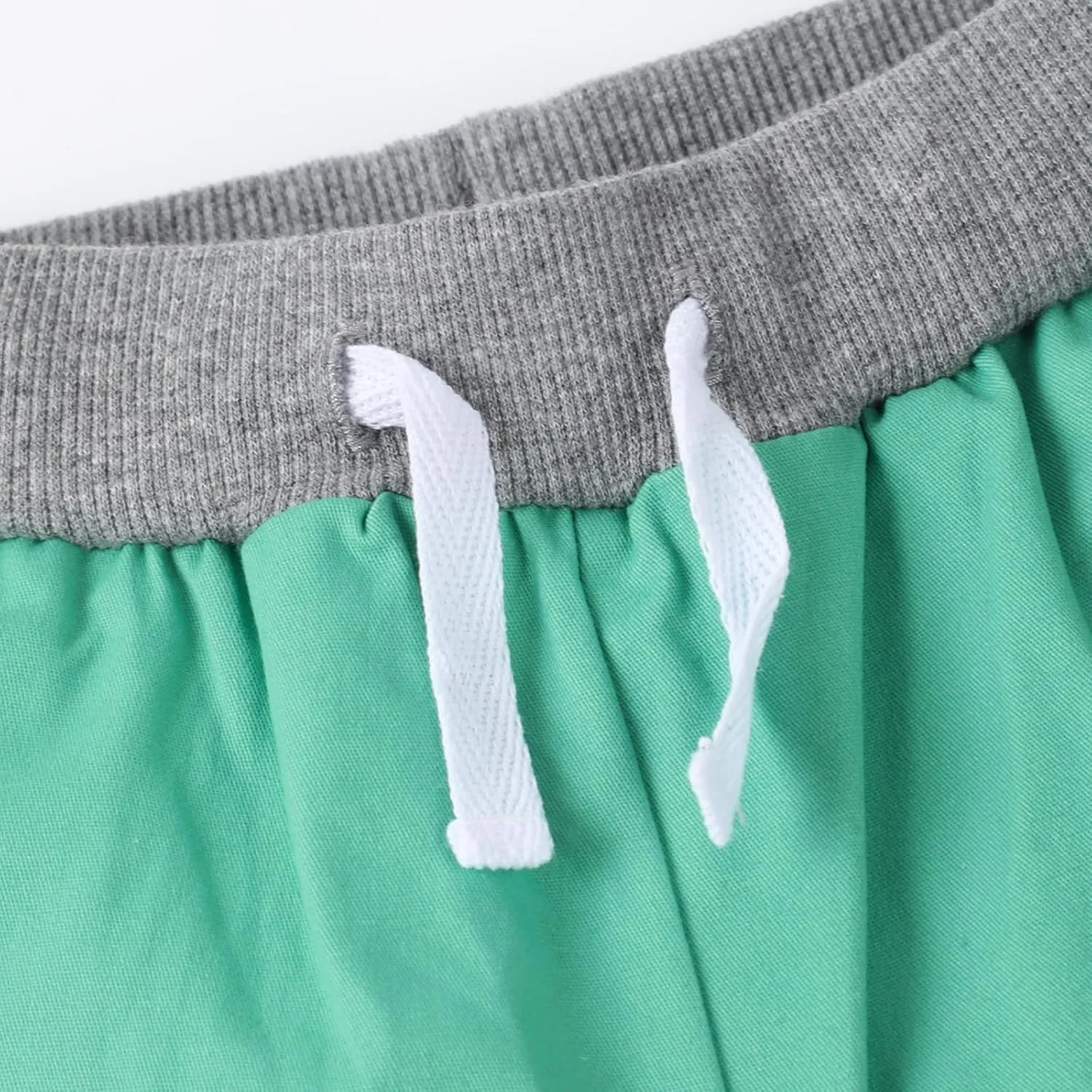 HILEELANG Toddler Boy Chino Shorts Summer Cotton Stretch Drawstring School Uniform Jogger Shorts 2 Pack