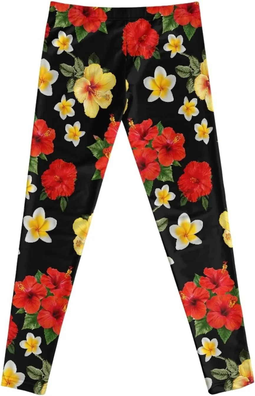 Horeset Music Note-Cat Print Girls Leggings for Kids 4-13 Year Breathable Soft Yoga Pants High Waist Sport Leggings
