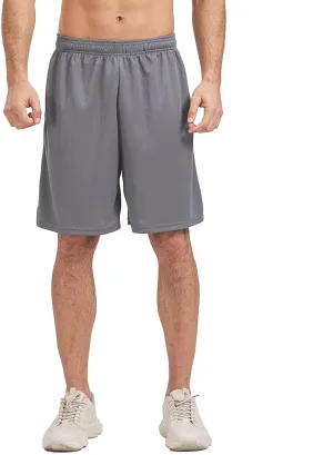 HQUEC Mens Shorts Mesh Gym Lightweight Comfortable 7"/ 5" Basketball Shorts Loose-Fit with Pockets