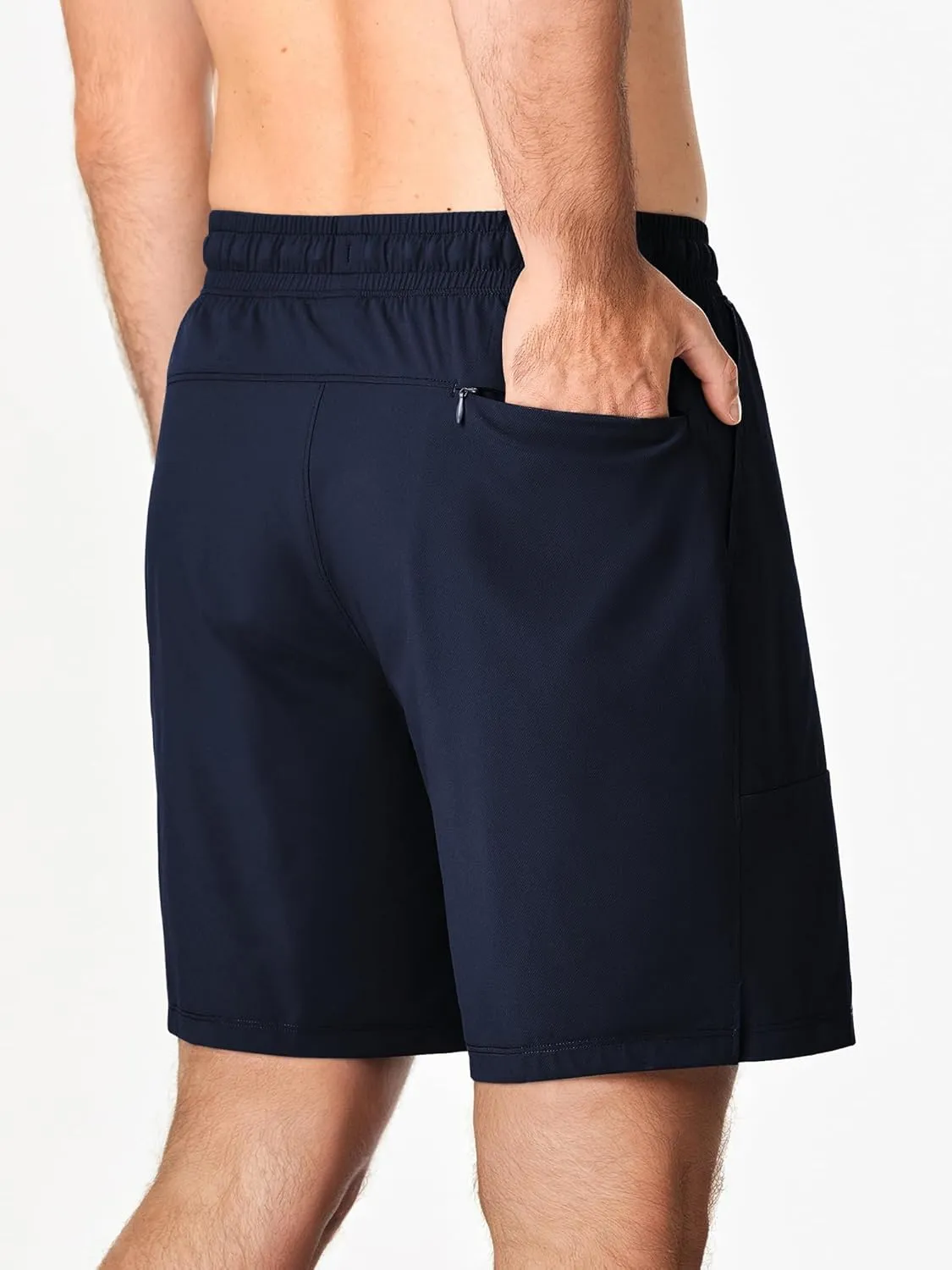 JMIERR Men's Shorts Running Athletic Shorts Waterproof Quick Dry 7" Gym Workout Breathable Shorts