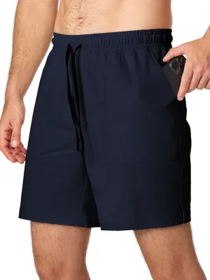 JMIERR Men's Shorts Running Athletic Shorts Waterproof Quick Dry 7" Gym Workout Breathable Shorts