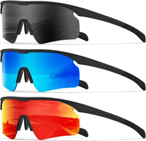 KALIYADI Polarized-Sunglasses-Men Mens-Sunglasses Sports Sun-Glasses: UV400 Protection for Fishing Golf Running