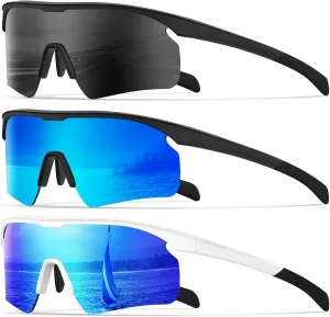 KALIYADI Polarized-Sunglasses-Men Mens-Sunglasses Sports Sun-Glasses: UV400 Protection for Fishing Golf Running