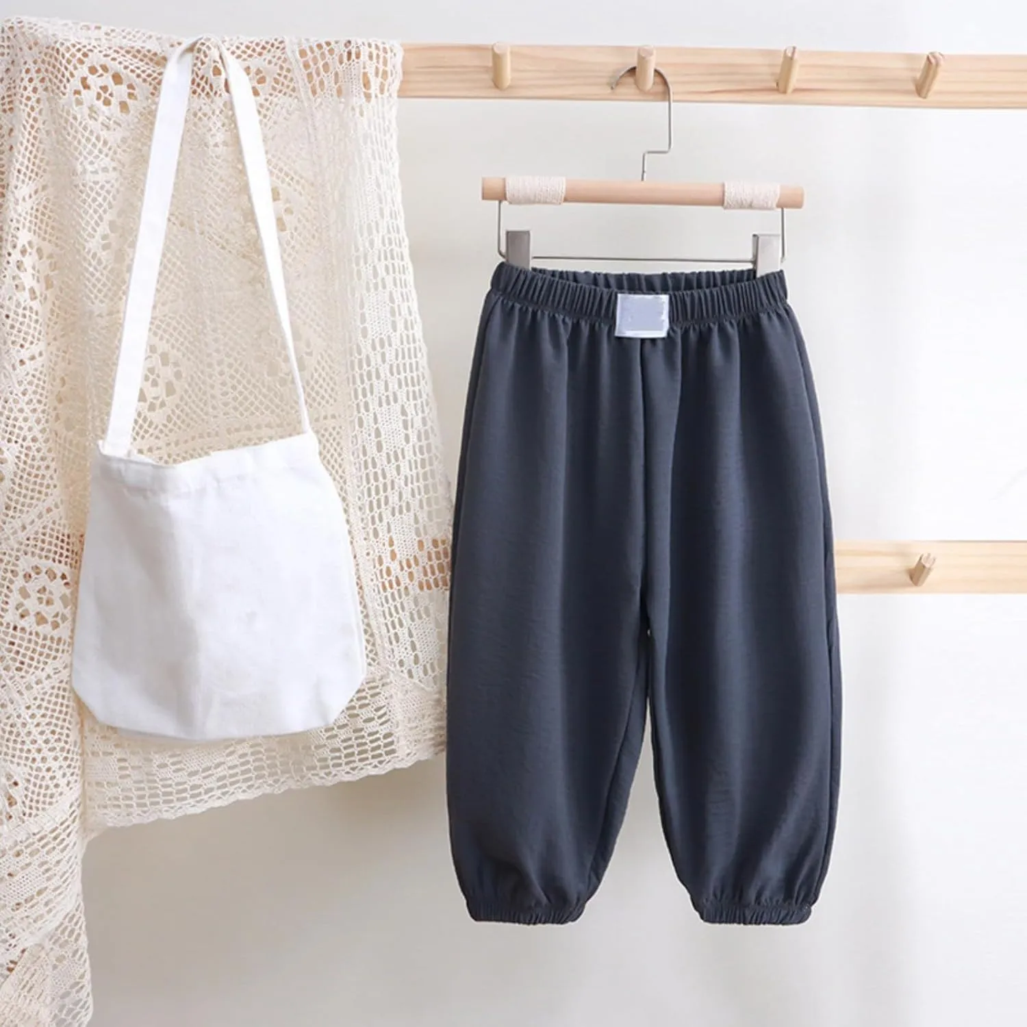 Kids Trousers Pants Boys Girls Activewear Breathable Cinch Bottom Sweatpants Athletic Joggers Lounge