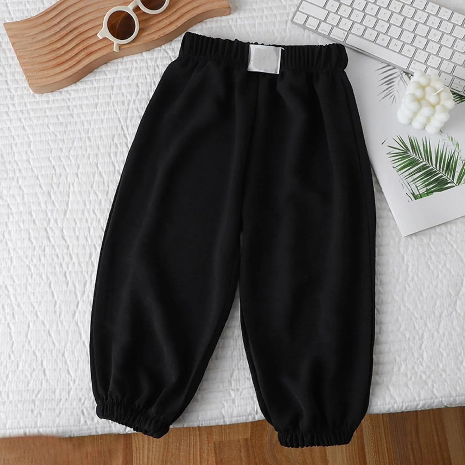 Kids Trousers Pants Boys Girls Activewear Breathable Cinch Bottom Sweatpants Athletic Joggers Lounge