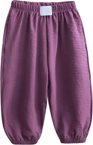 Kids Trousers Pants Boys Girls Activewear Breathable Cinch Bottom Sweatpants Athletic Joggers Lounge