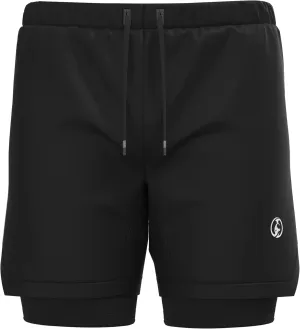 KOMBAT USA 2-in-1 Running Shorts – Quick Dry Fit Workout Shorts | Athletic Shorts | Lightweight Gym Yoga Training Shorts