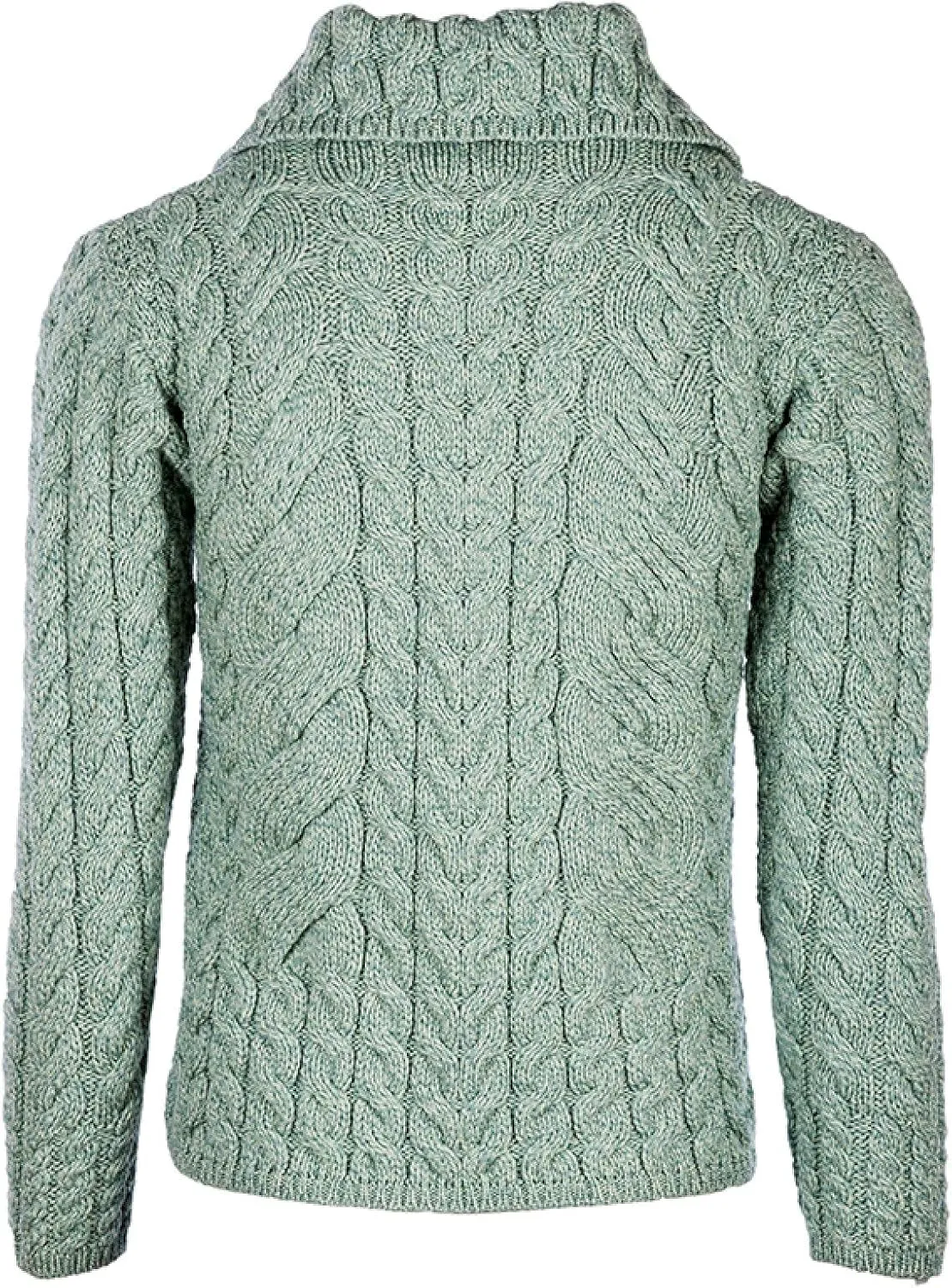 Ladies Buttoned Cabled Cardigan-L