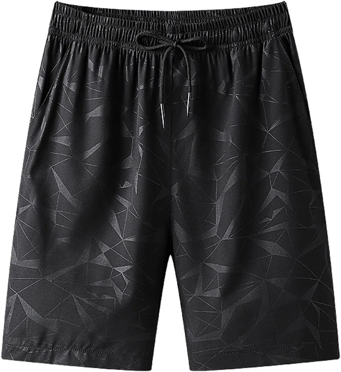 Lastesso Mens Basketball Shorts Lightweight Printing Shorts Quick Dry Athletic Workout Gym Shorts with Drawstring Clothes