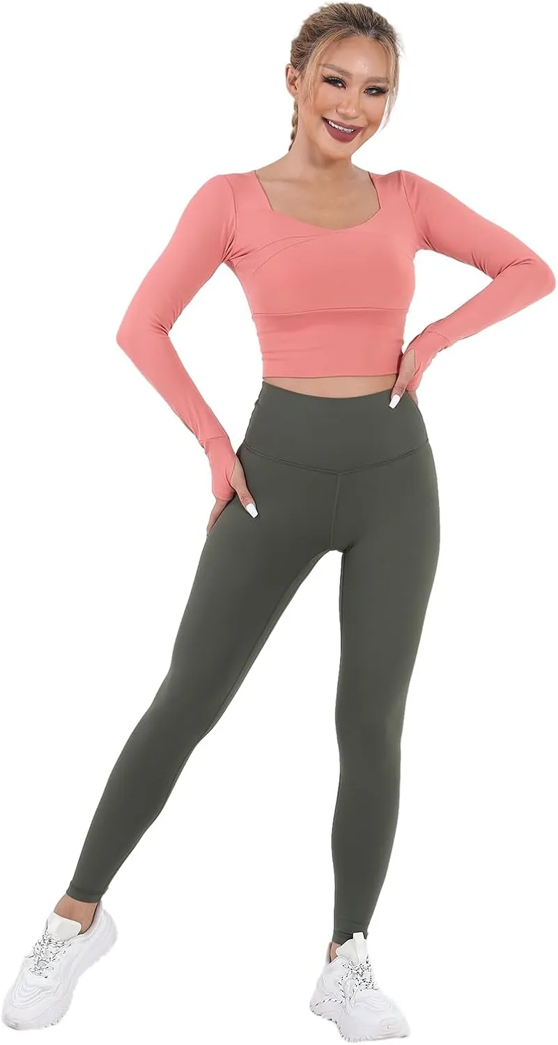 Leggings for Women, High Waist Yoga Pants, Tummy Control Joggers for Women, Soft Sweatpants for Athletic