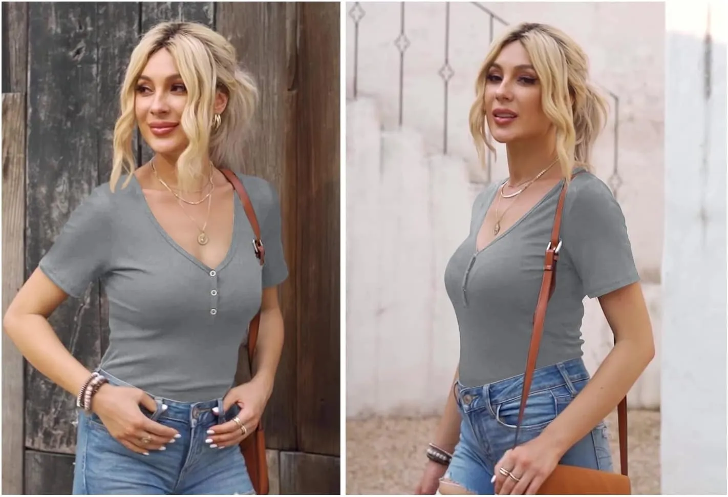 lime flare Women Summer Ribbed Knit T Shirt Tee Tops Casual Dressy Rib Tshirt Tunic