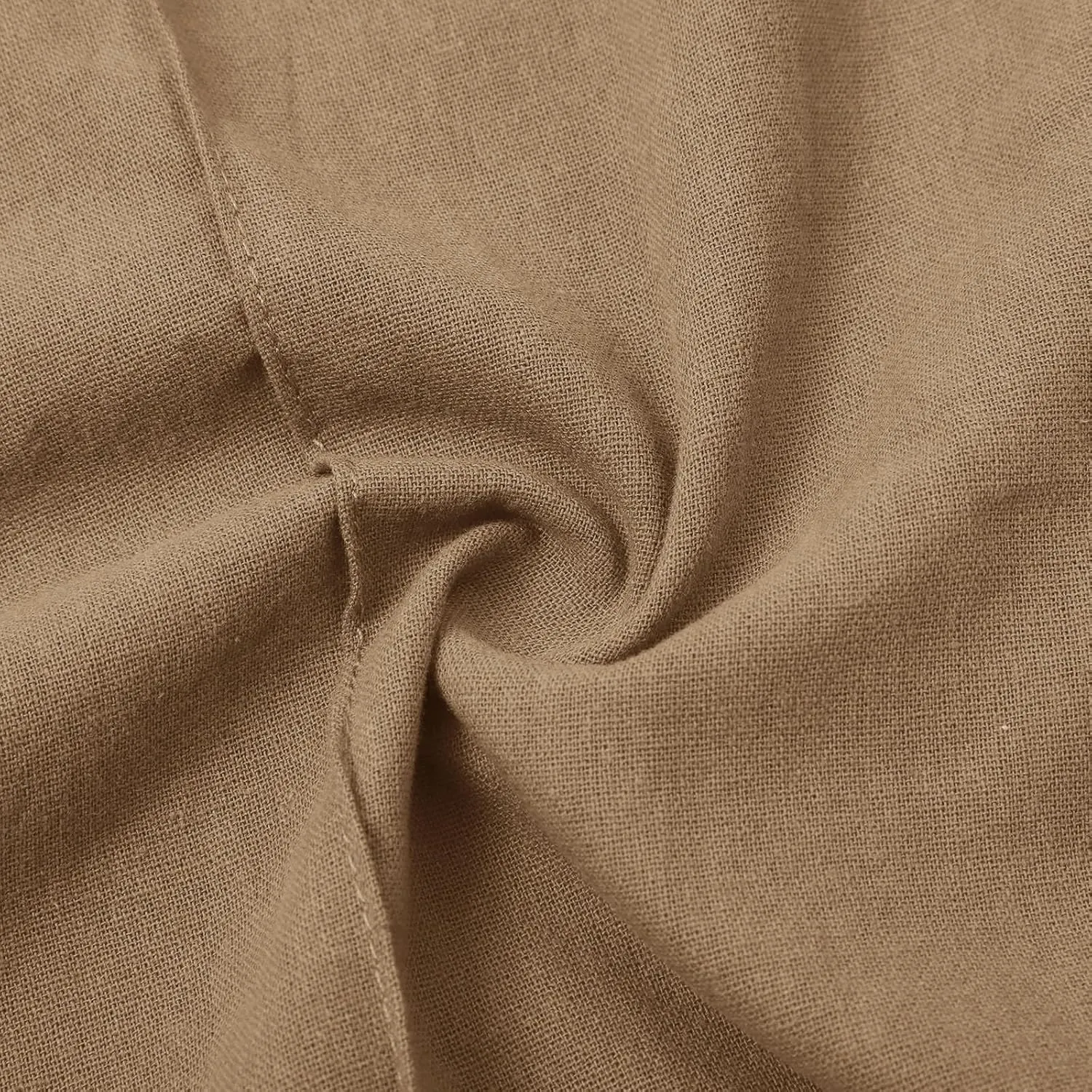 Linen Pants Women Plus Size Breathable Lightweight Cotton Straight Leg Pants Loose Fit Casual Summer Beach Trouser