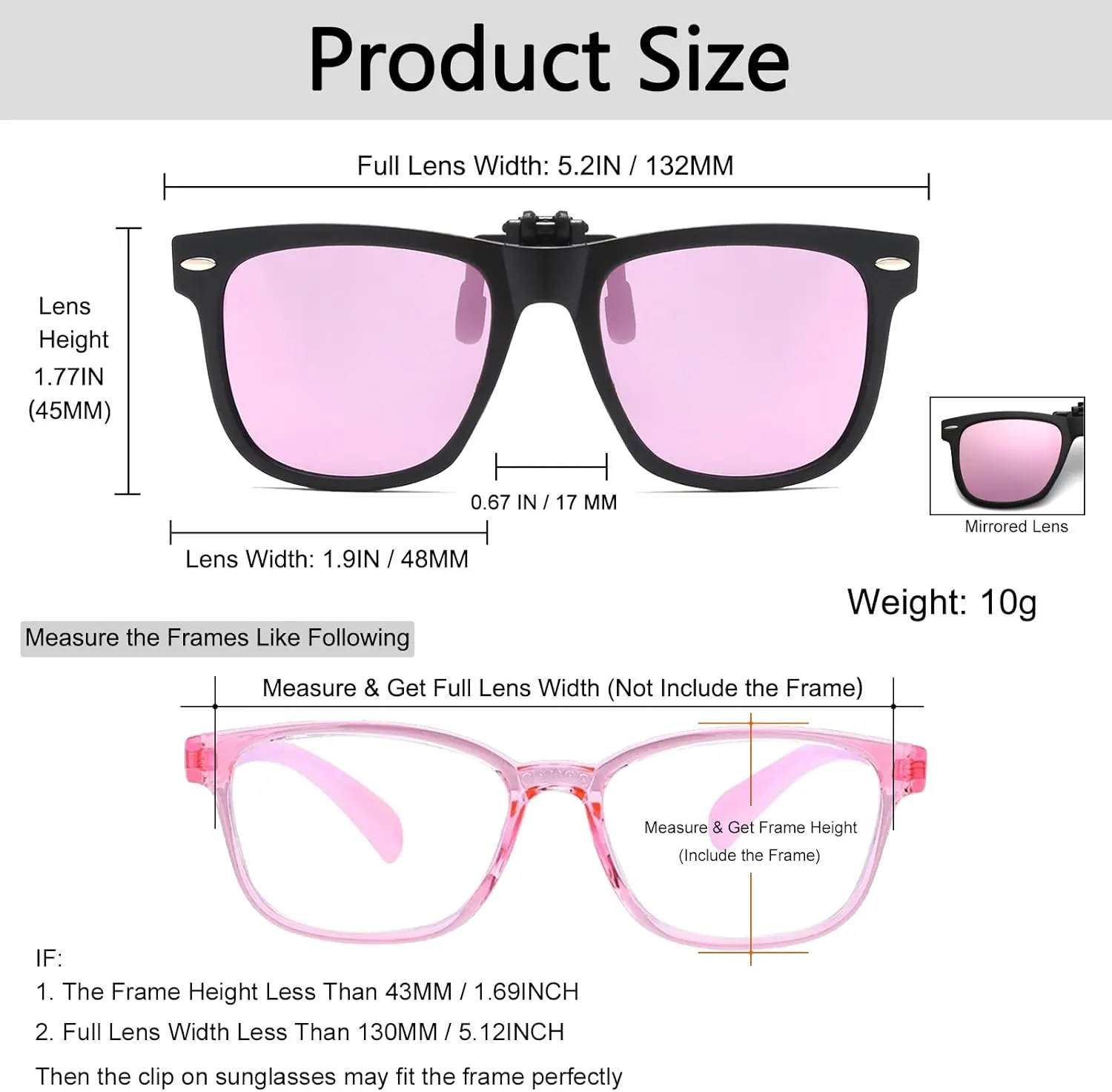 Long Keeper Kids Polarized Clip On Sunglasses Teen Boys Girls Square Flip Up Clip-on Sunglasses Over Glasses