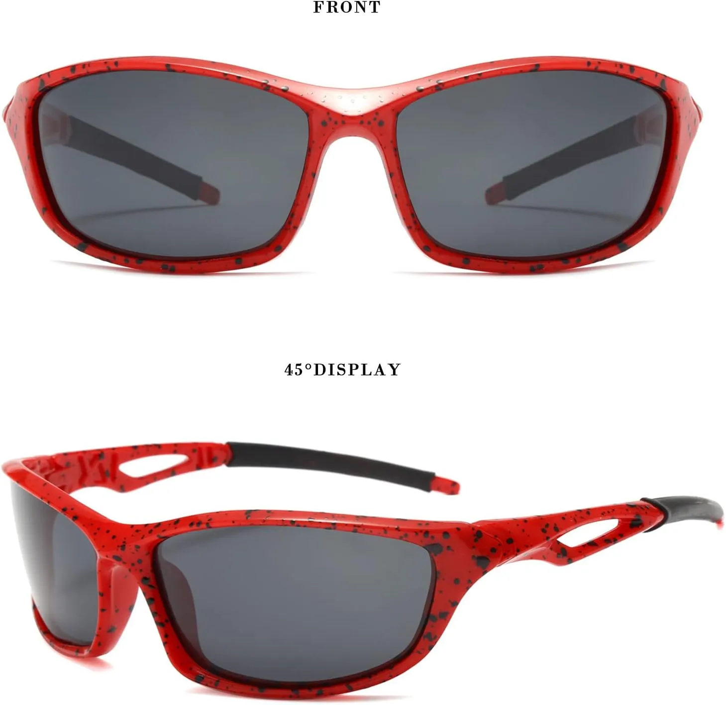 Long Keeper Polarized Sport Sunglasses - Women Men Running Driving Fishing Sunglasses Wrap Around Hiking Sun Glasses